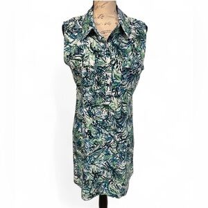 Reel Legends Performance Outfitters “Mariner” Sleeveless Shirt Dress SZ Medium